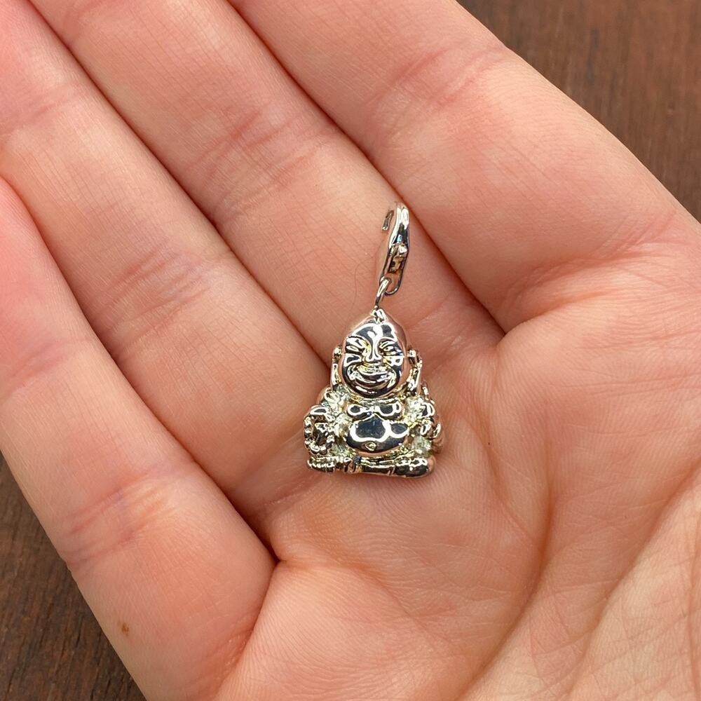 Thomas Sabo 925 Sterling Silver Buddha Retired Heavy Pendant Bracelet Charm